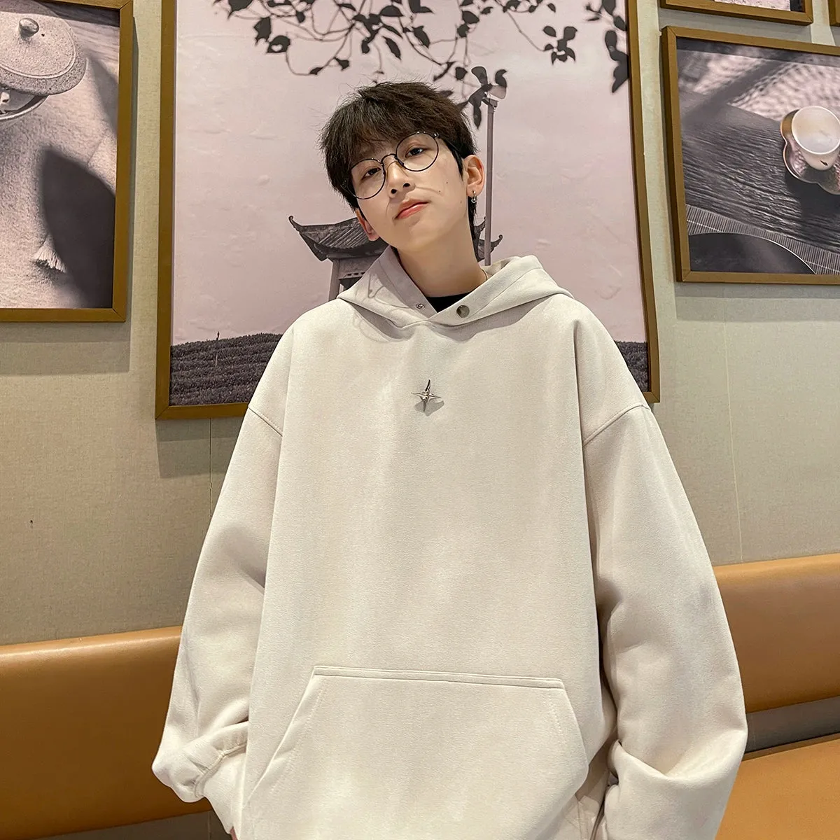 jpq Cross Star Suede Hoodie