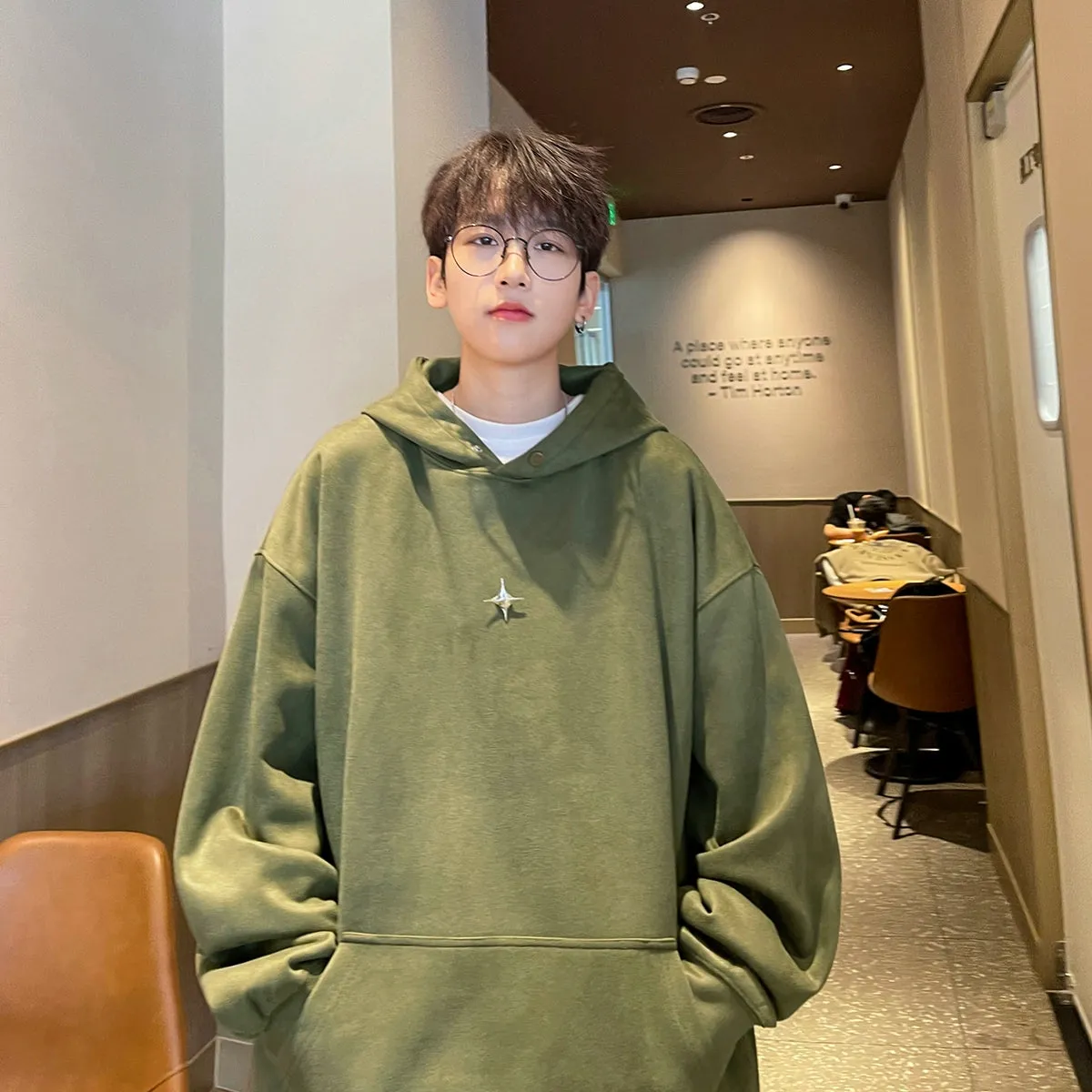 jpq Cross Star Suede Hoodie