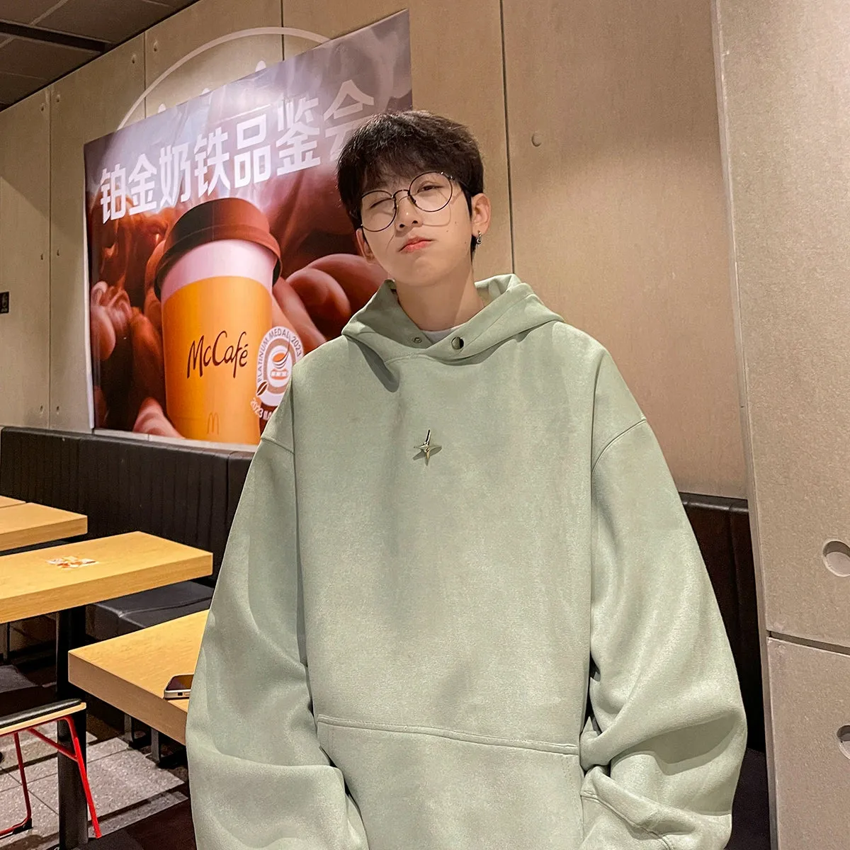 jpq Cross Star Suede Hoodie