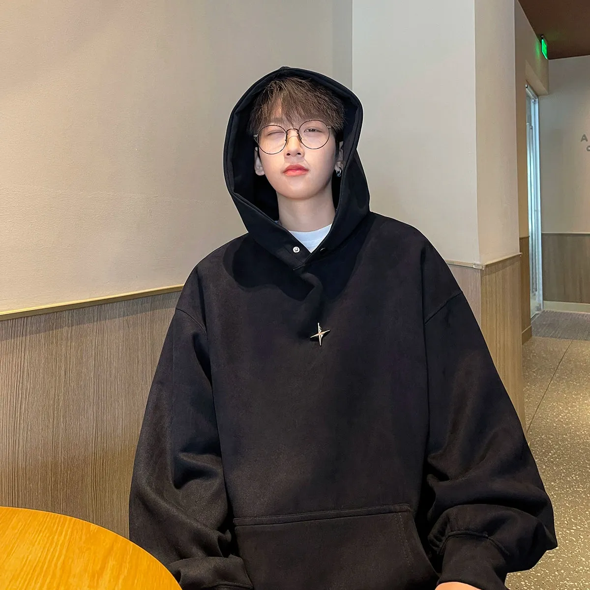 jpq Cross Star Suede Hoodie