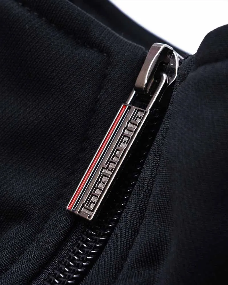 Lambretta Mens Half Taped Full Zip High Collar Track Jacket