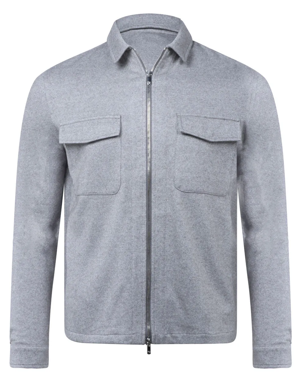 Light Grey Baseball Jacket