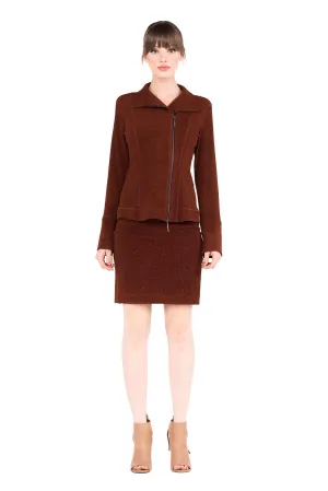 Lined Side Zipper Jacket
