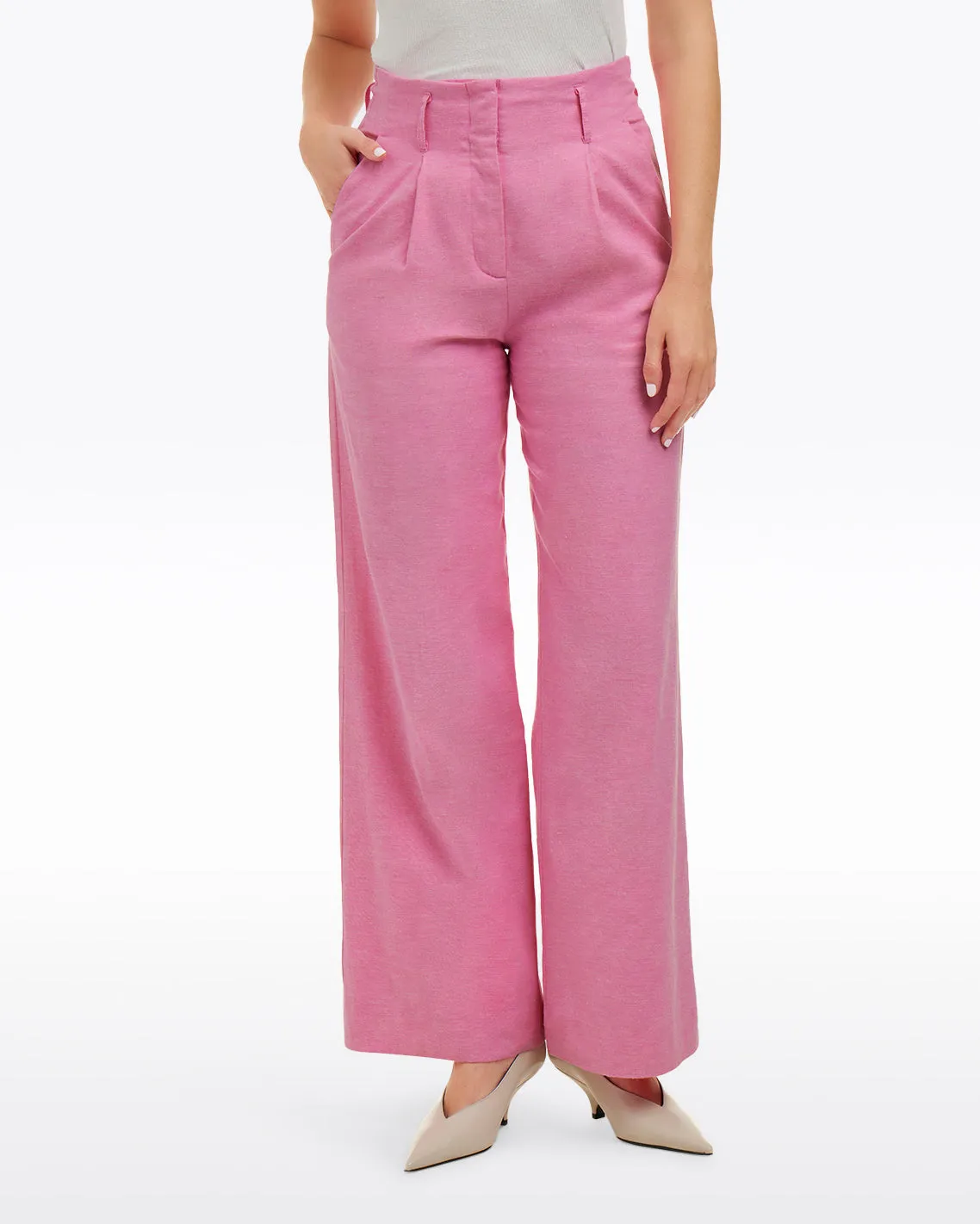 Linen Wide Leg Pants