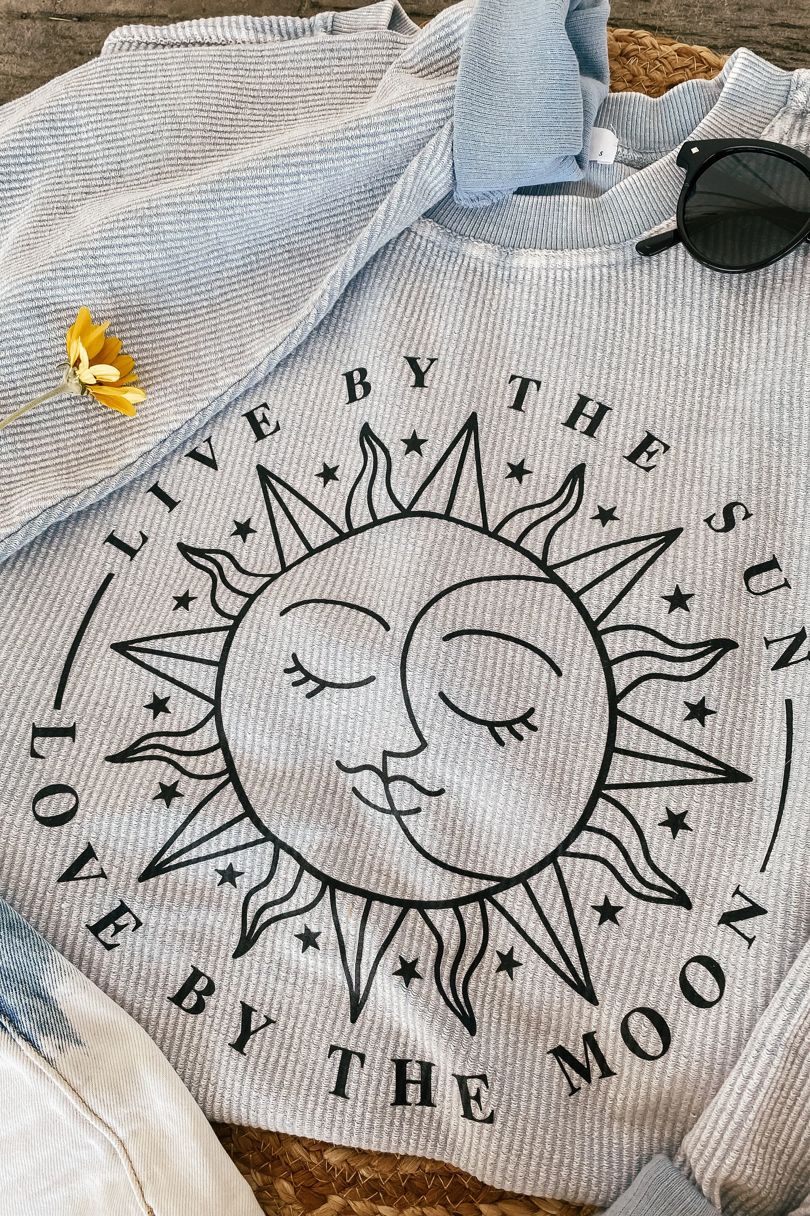 Live By the Sun Love by the Moon Corded Sweatshirt