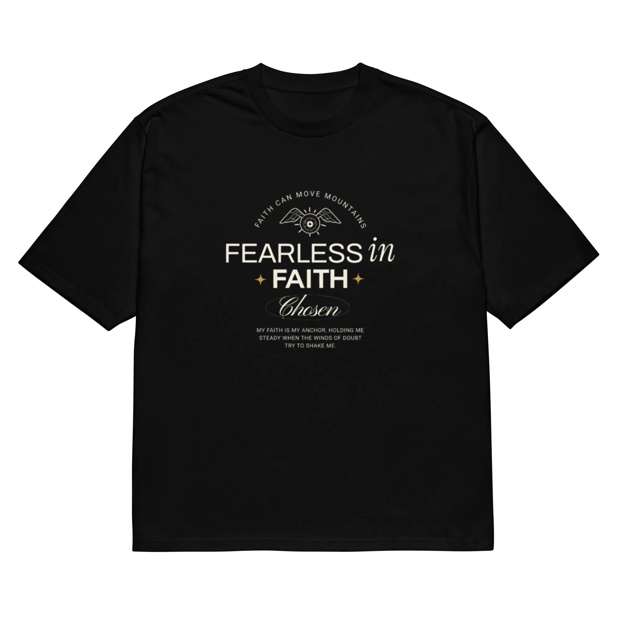 Live Fearless, Live Faithful Oversized T-shirt (unisex)