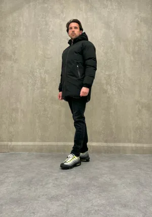 Long Reversible Jacket - Black/ Grey