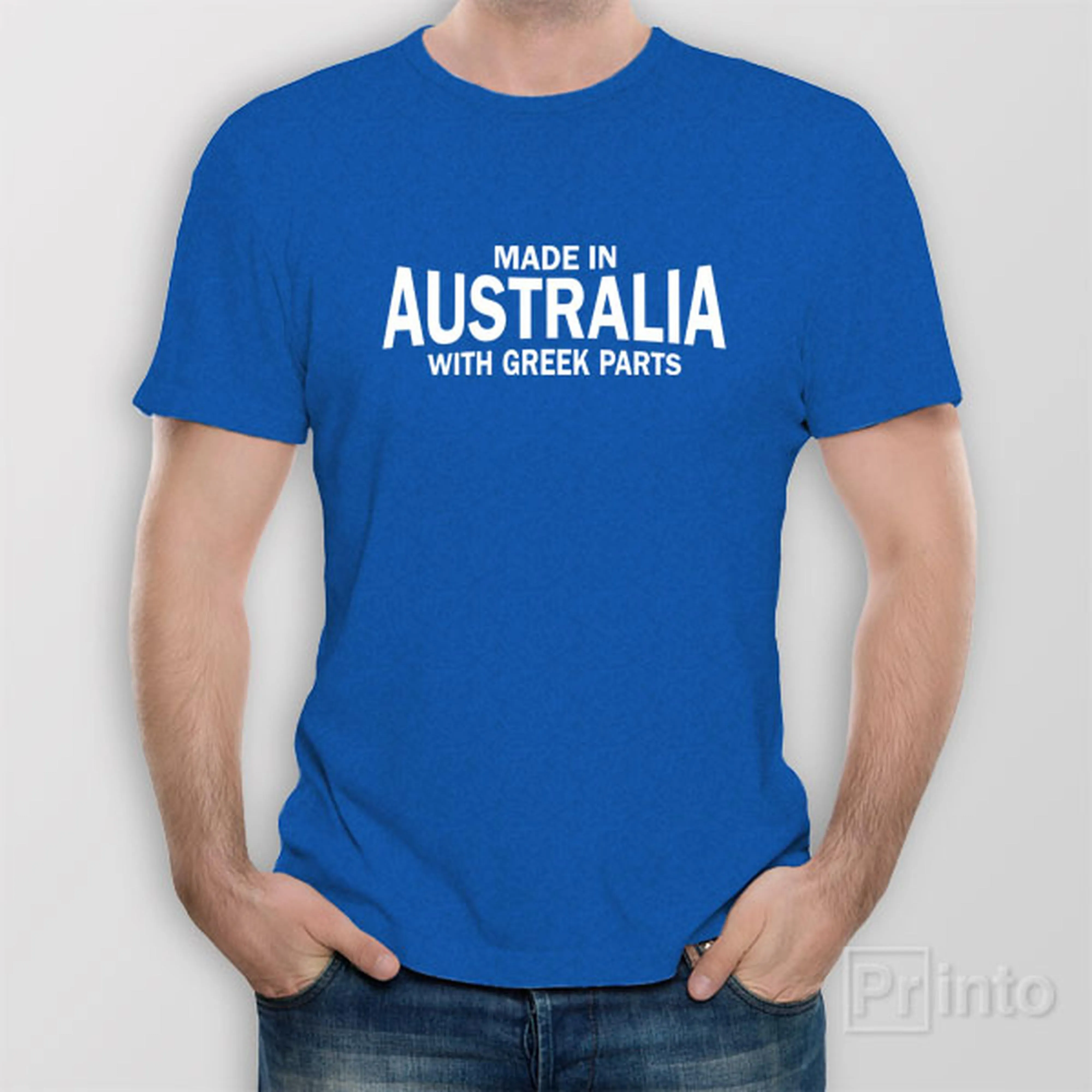 Made in Australia with Greek parts - T-shirt