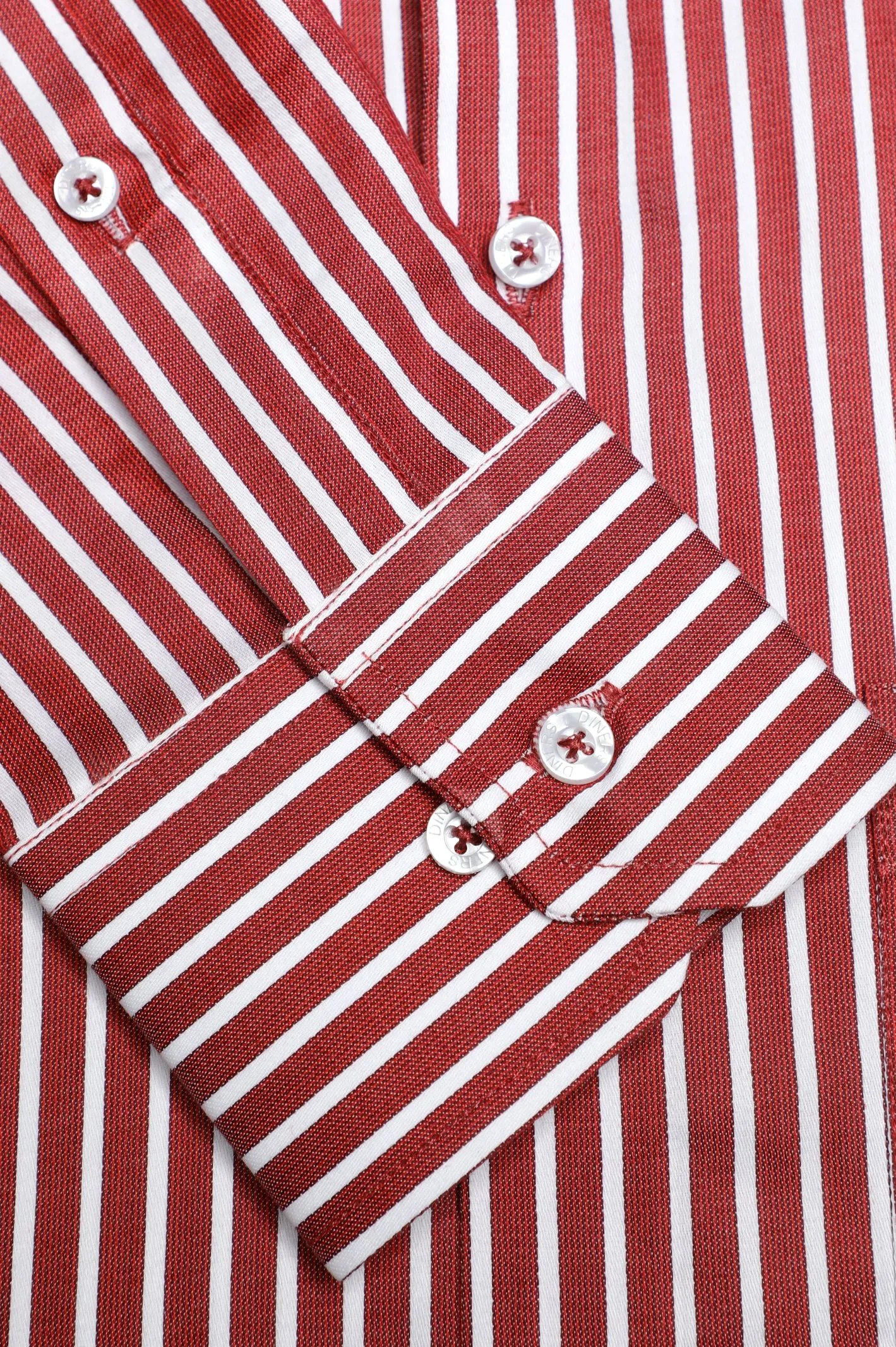 Maroon Pinstripe Formal Shirt
