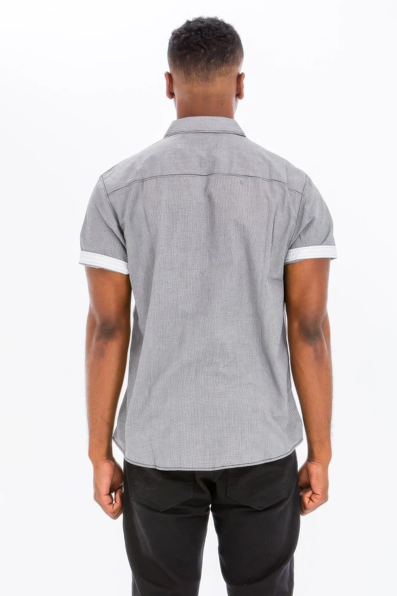 Men's Casual Short Sleeve Solid Shirts