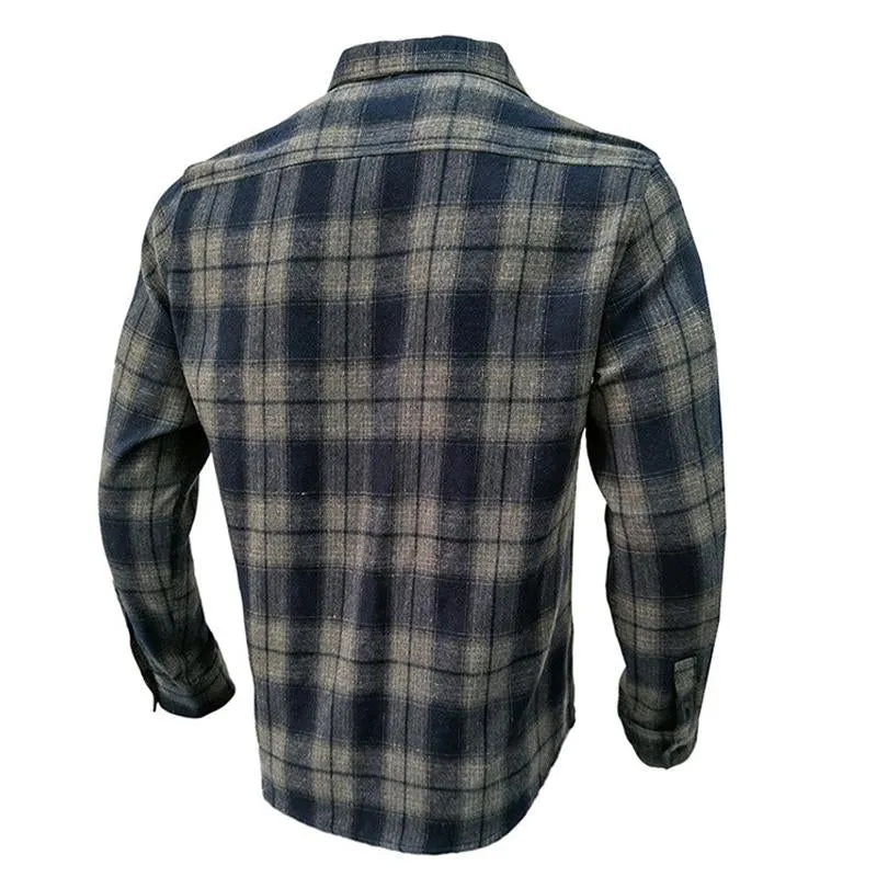 Men's Flannel Plaid Long Sleeve Shirt 26185028X