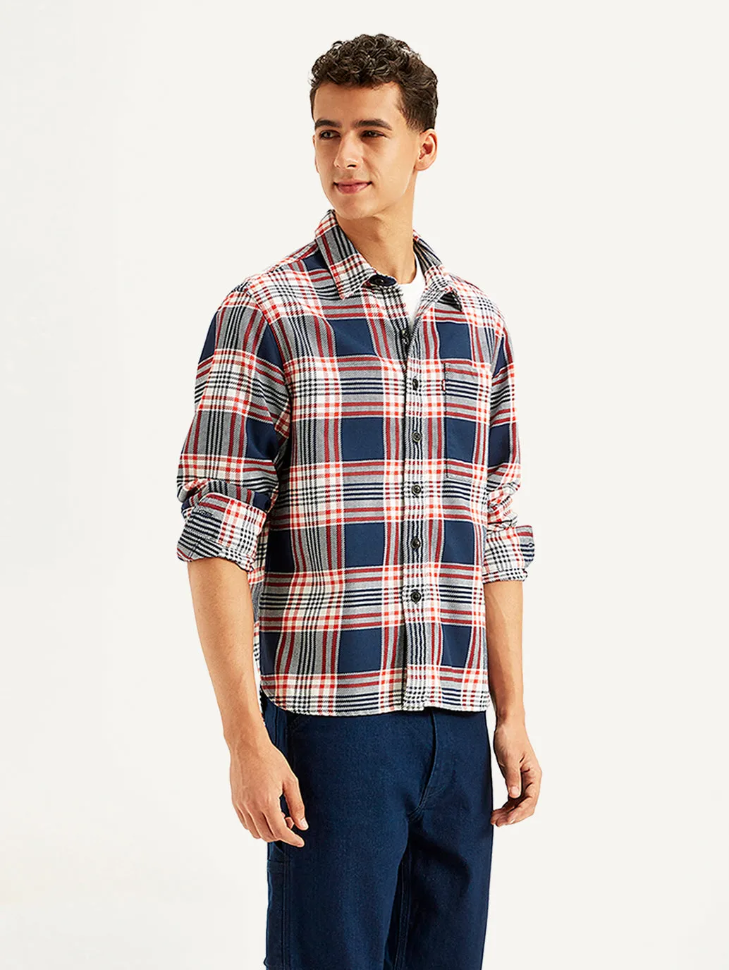 Men's Plaid Regular Fit Shirt