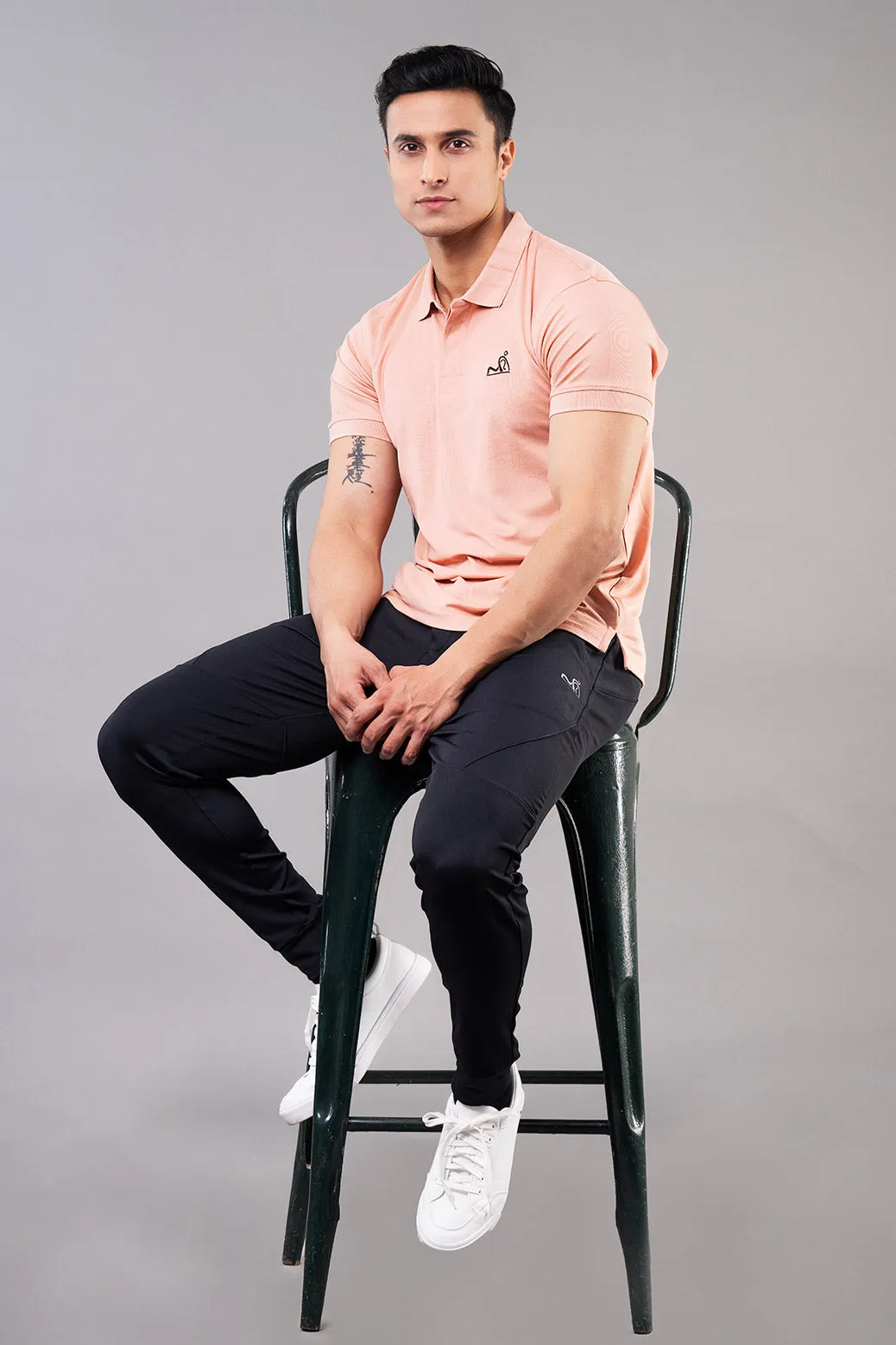 MINIMAL BUZZ CLASSIC POLO T-SHIRTS - PEACH (D)
