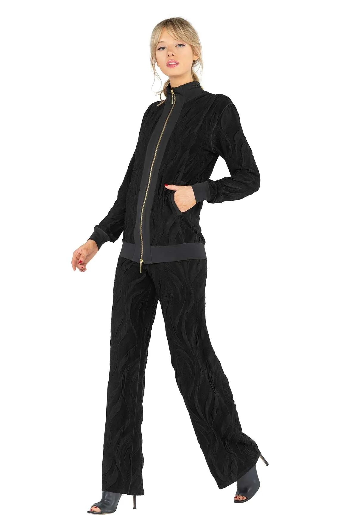 Mock Neck Zip Jacket