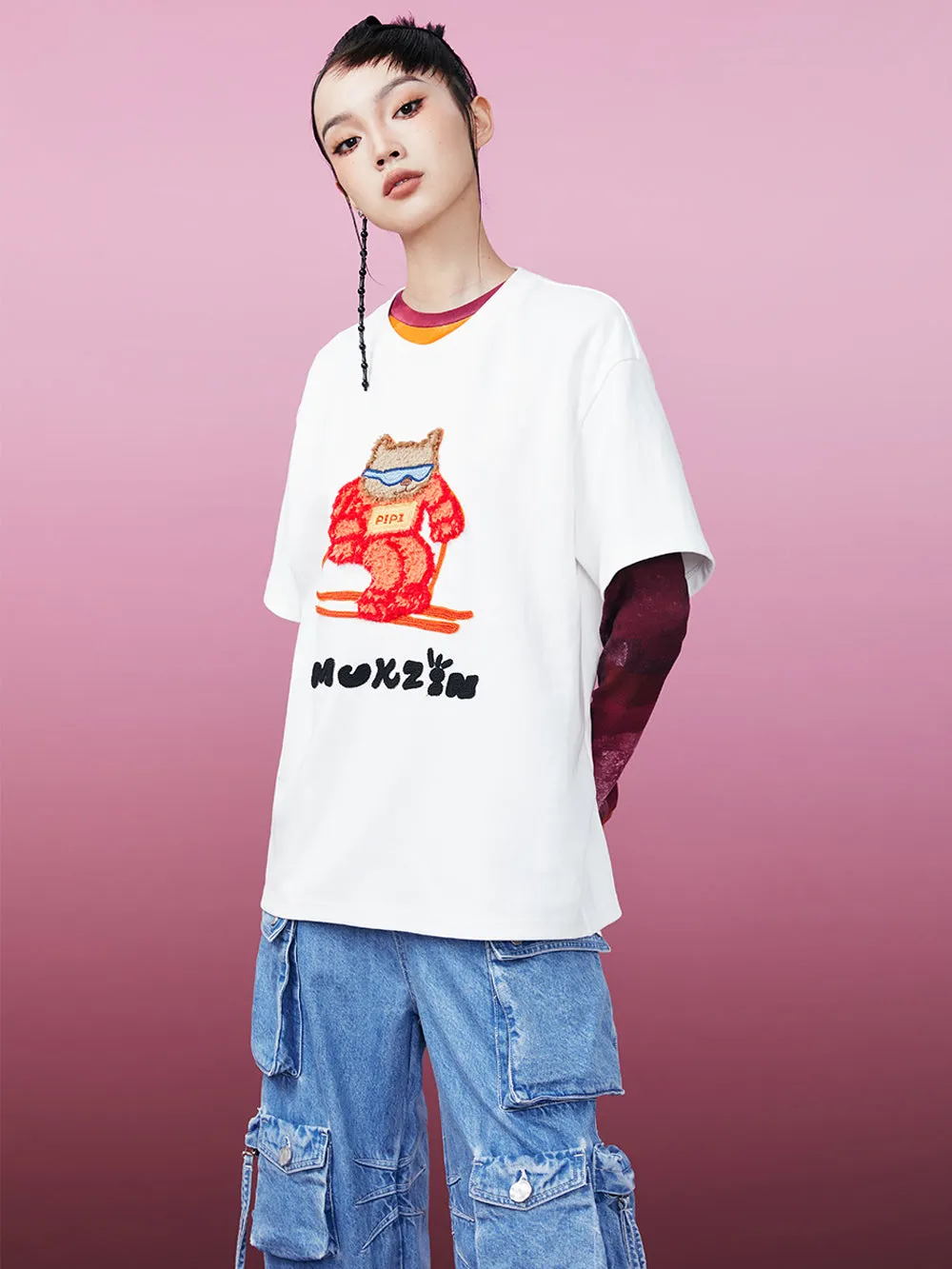 MUKZIN Classic Loose Casual Comfortable T-shirt 2-colors
