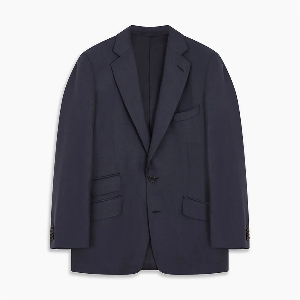 Navy Wool Blend Barrington Blazer