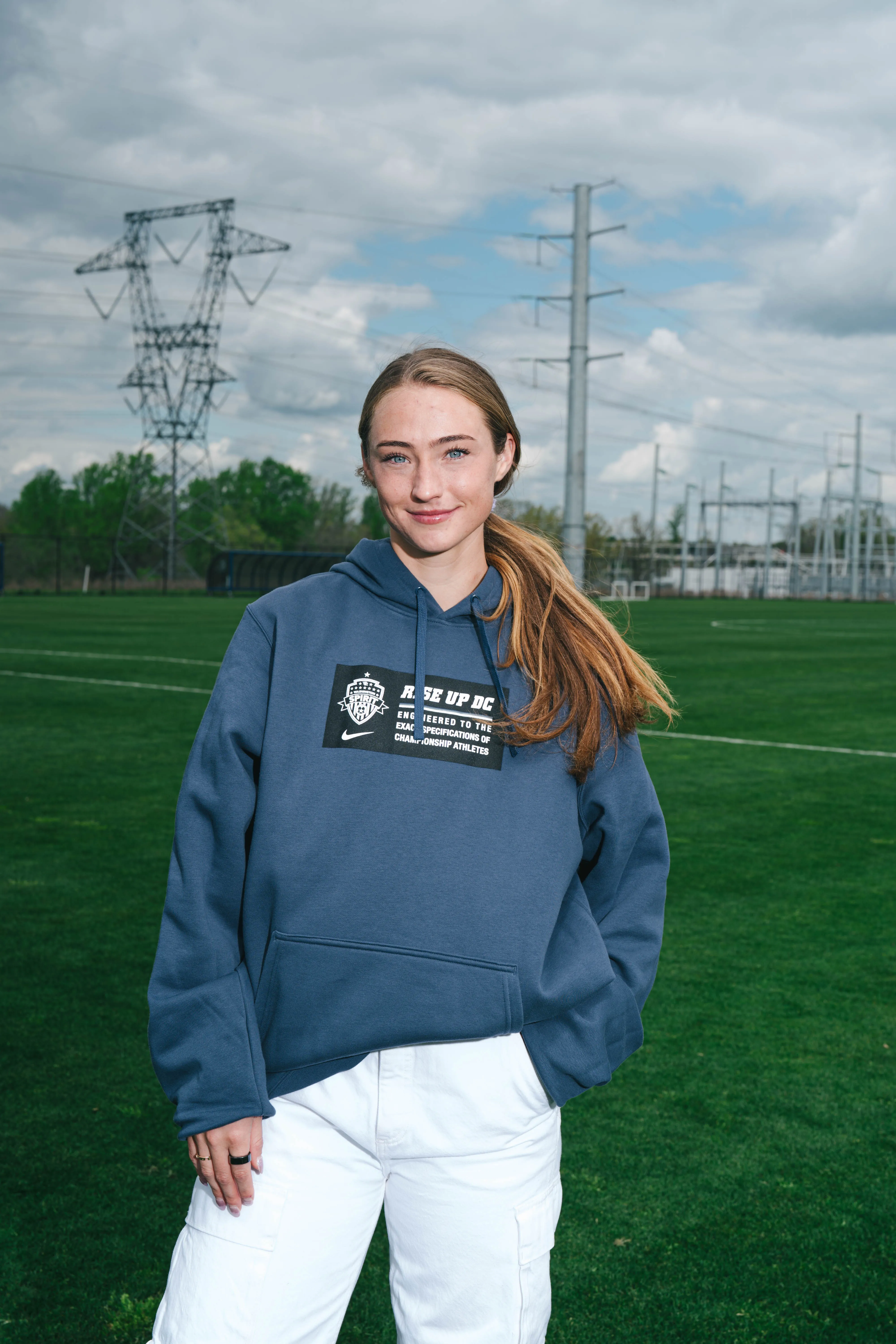 Nike Thunder Blue Rise Up DC Fleece Hoodie