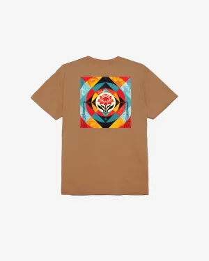 OBEY Geometric Power Canvis Tee - Brown Sugar