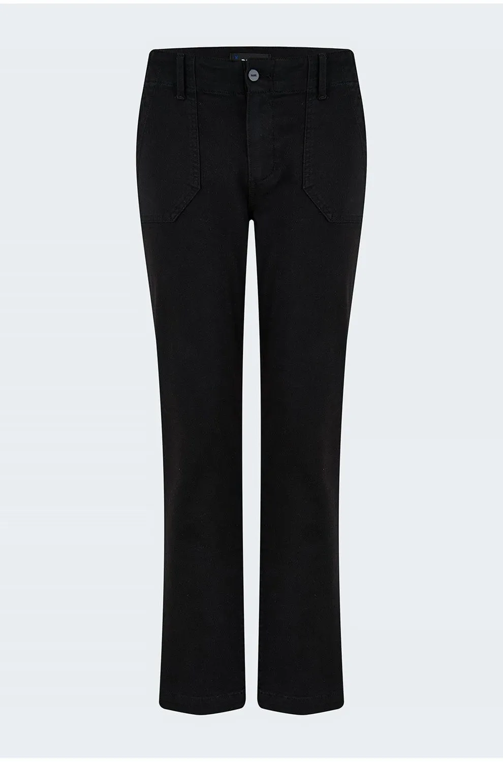 Paige Black mid-rise straight leg Mayslie Jeans UK W26