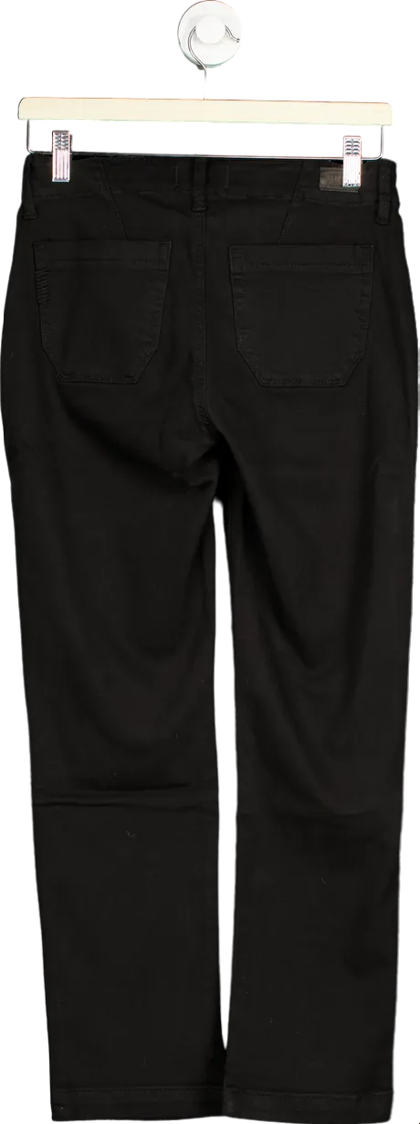 Paige Black mid-rise straight leg Mayslie Jeans UK W26