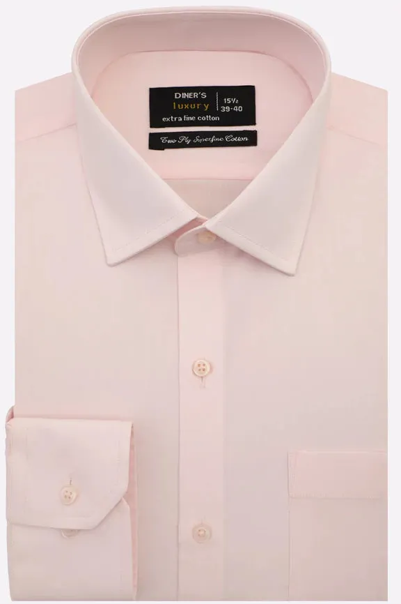Pink Plain Formal Shirt