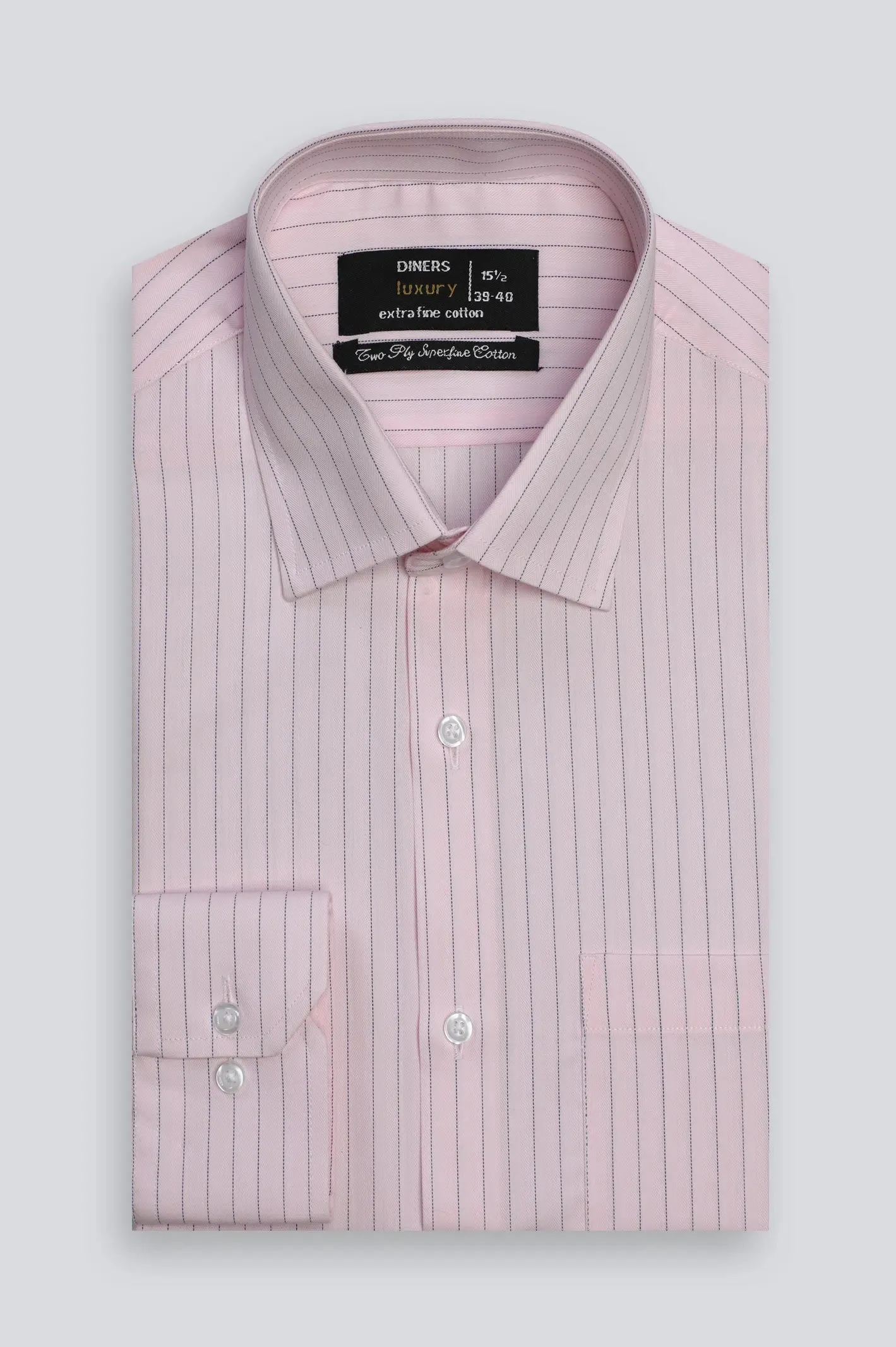 Pink Stripe Formal Shirt