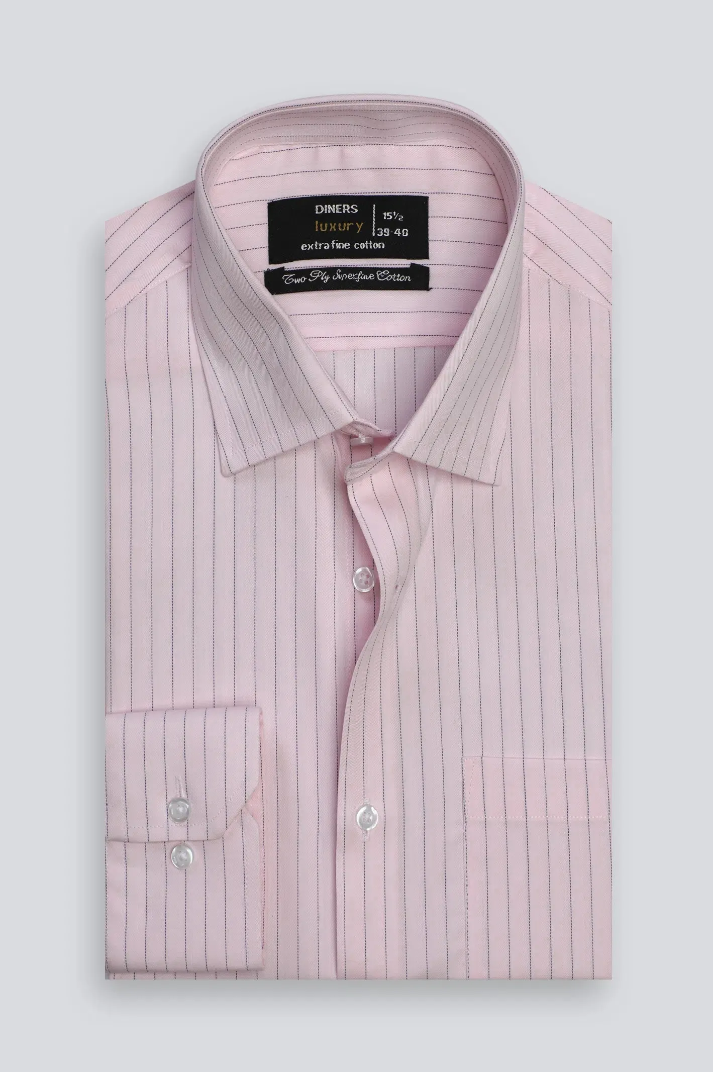 Pink Stripe Formal Shirt