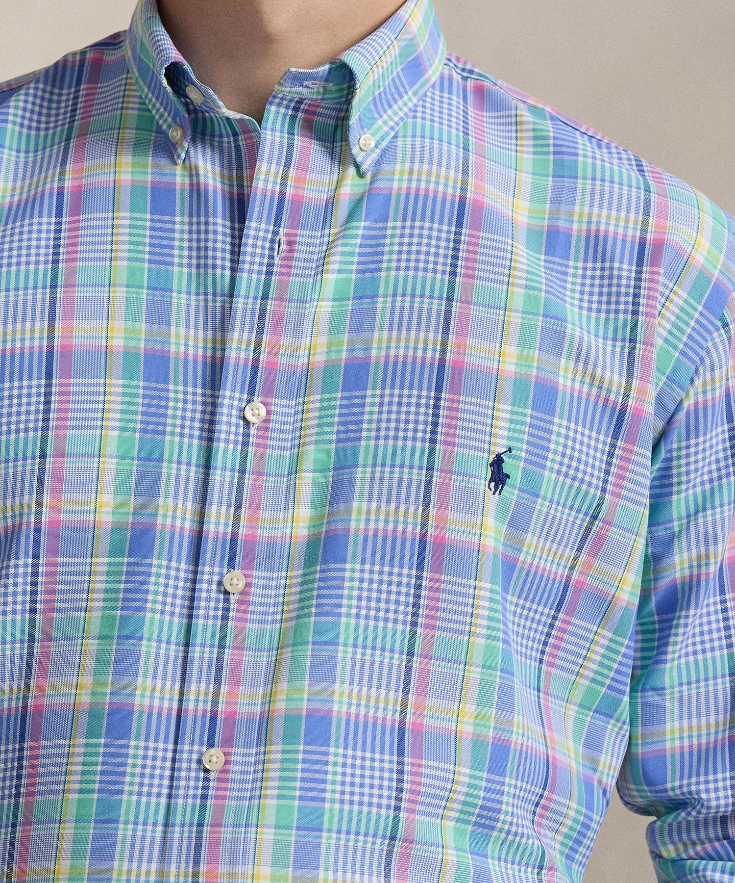 Polo Ralph Lauren Long Sleeve Button Down Collar Performance Sport Shirt