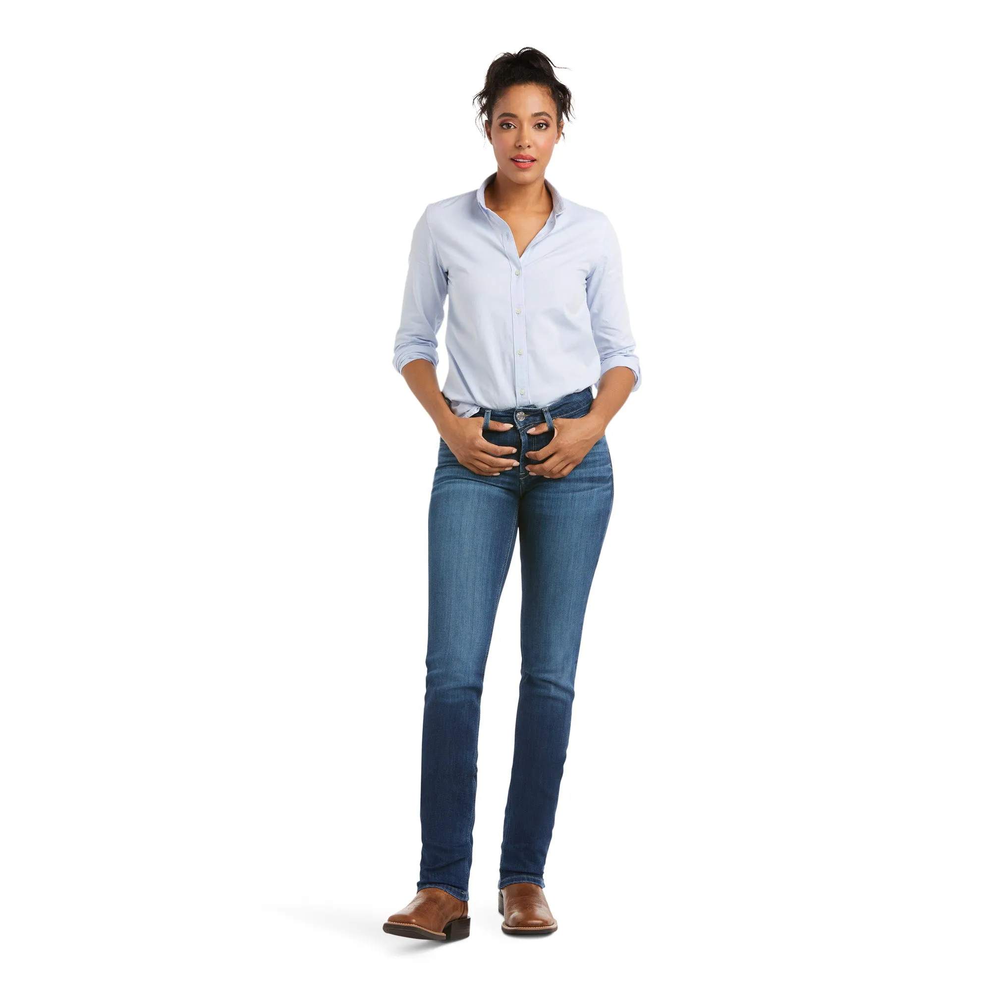 R.E.A.L. Perfect Rise Abby Straight Jean