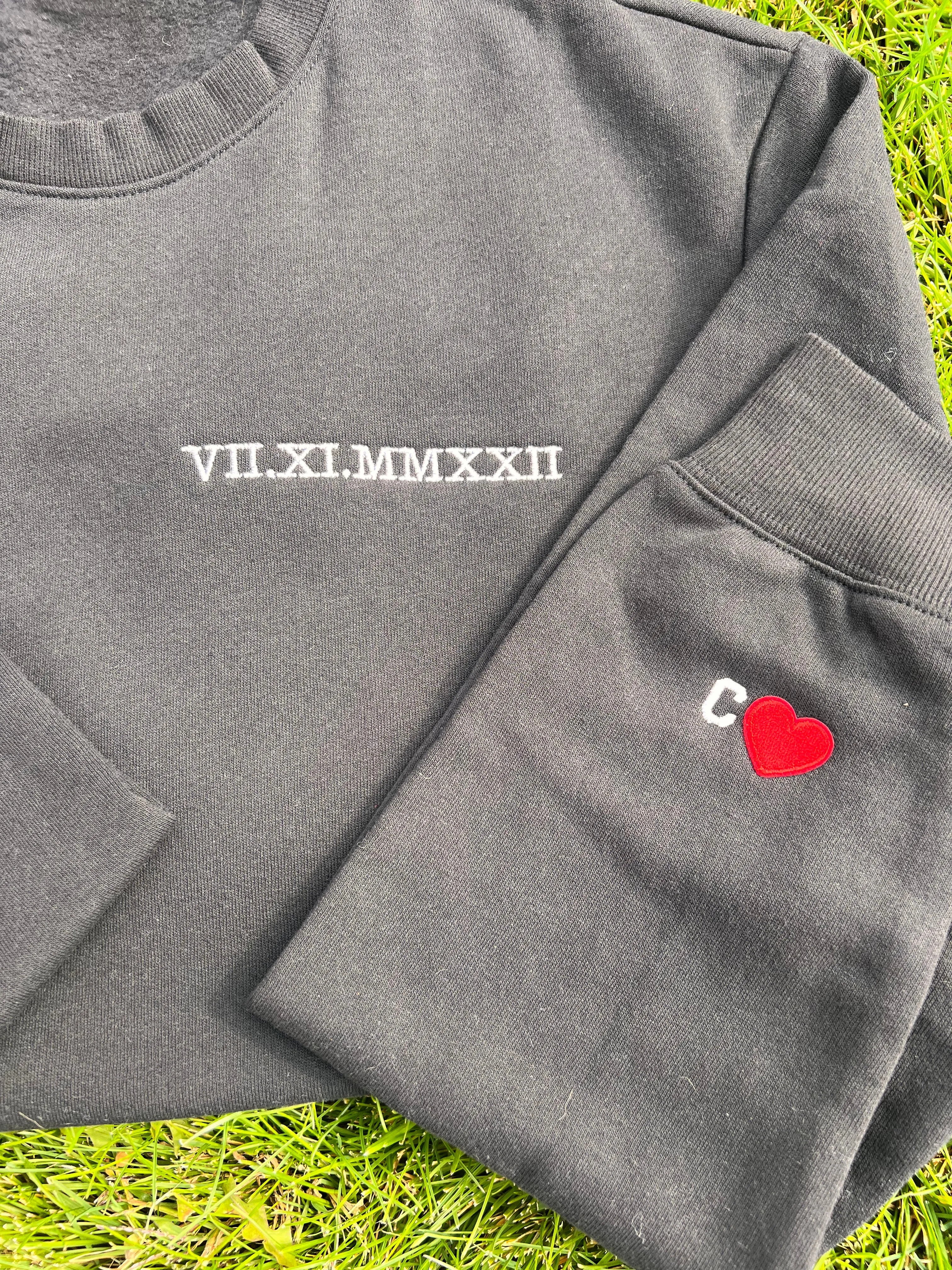 Roman numerals couple Sweatshirts, Gifts for her