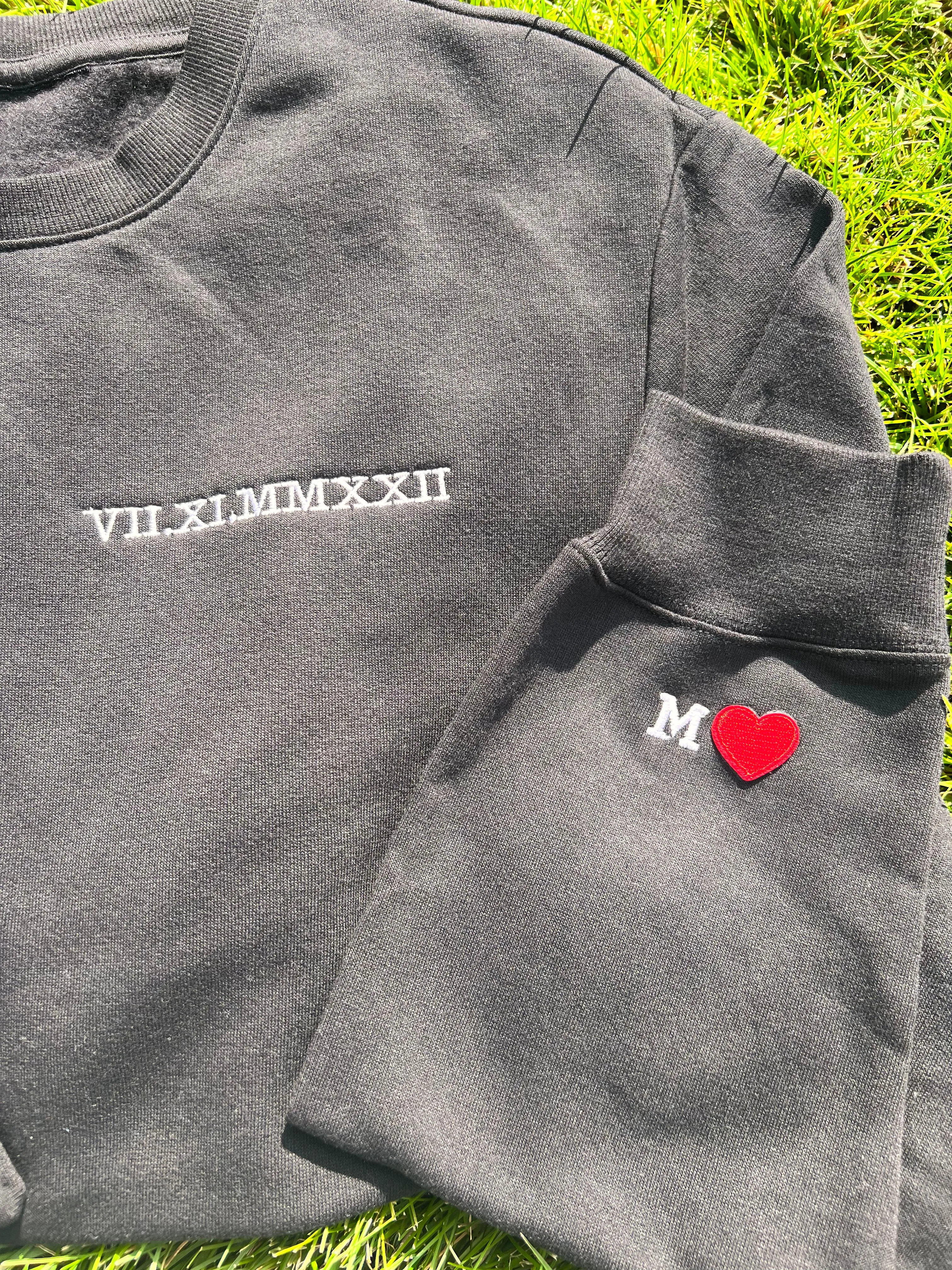 Roman numerals couple Sweatshirts, Gifts for her