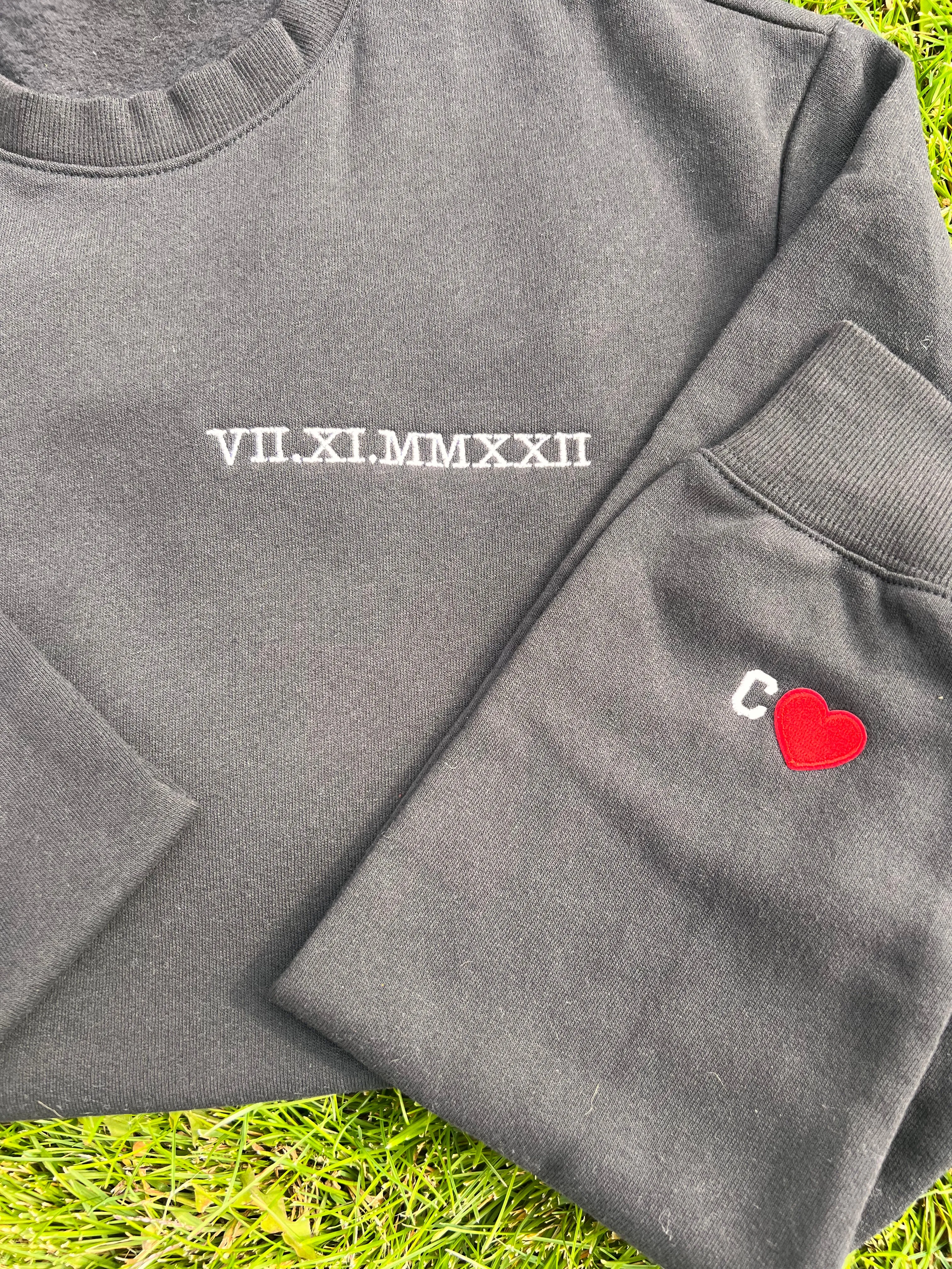 Roman numerals couple Sweatshirts, Gifts for her