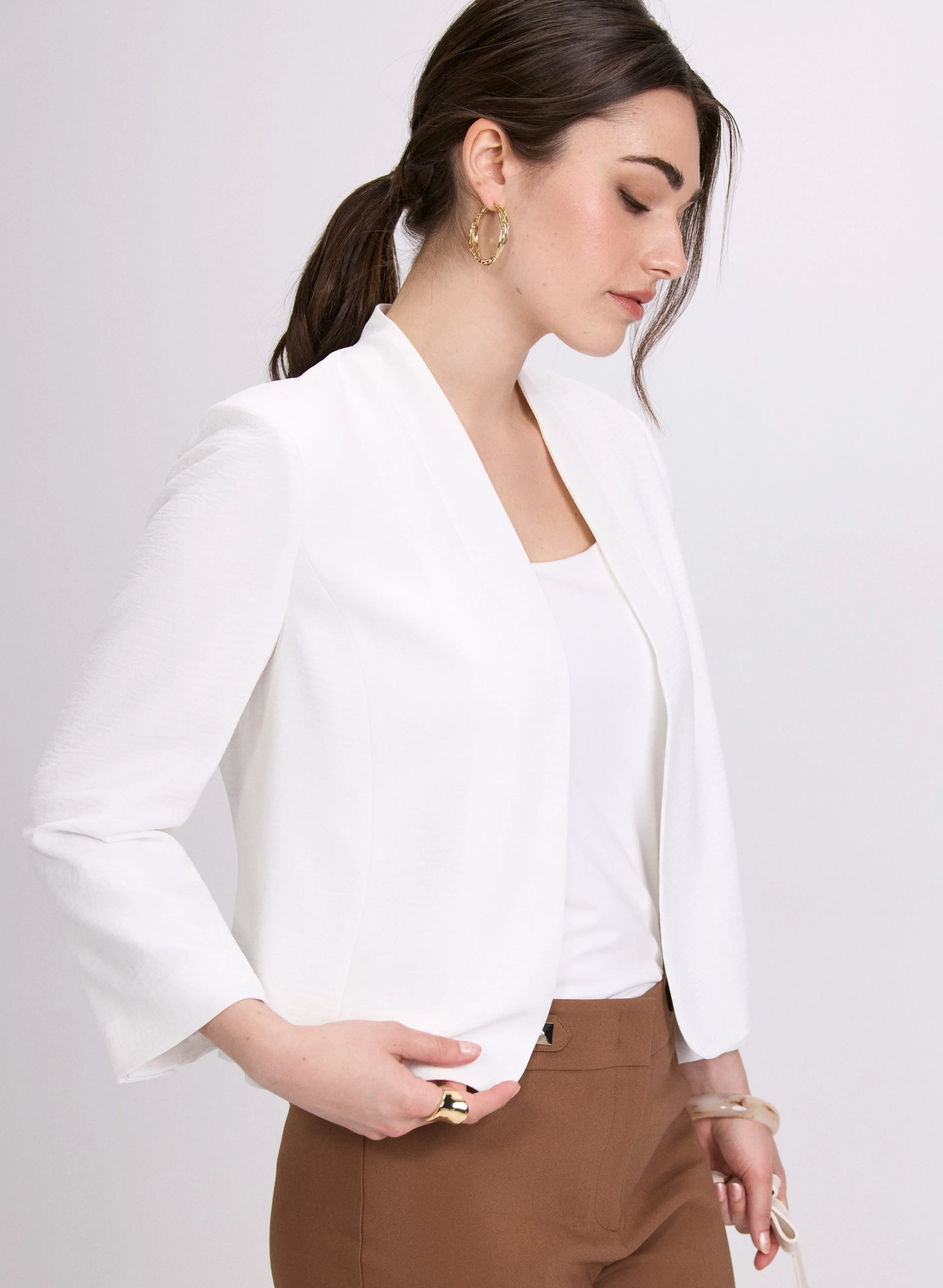 Short Collarless Jacket