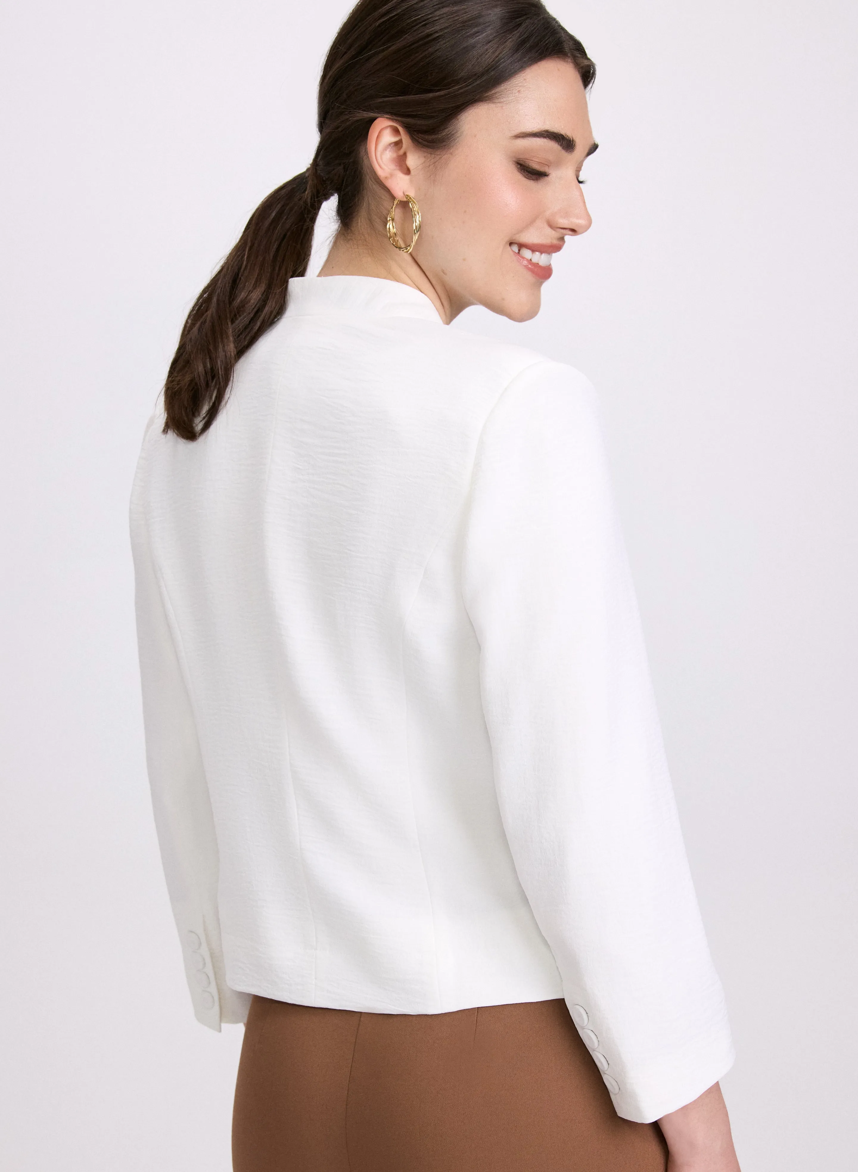 Short Collarless Jacket
