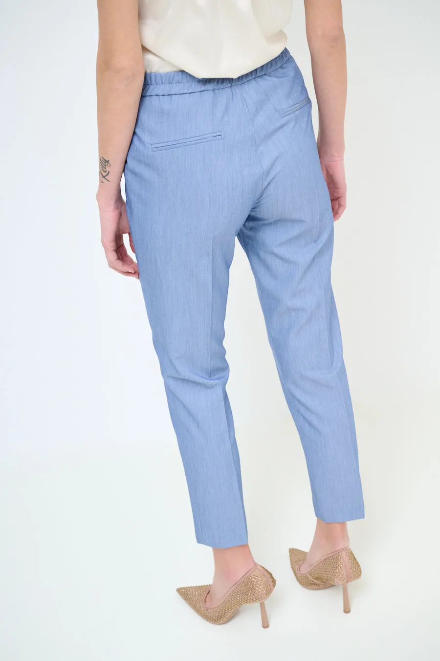 Slim fit ankle length tailored trousers wholesale