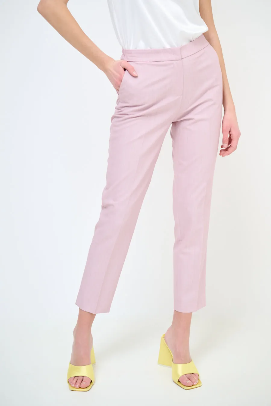 Slim fit ankle length tailored trousers wholesale
