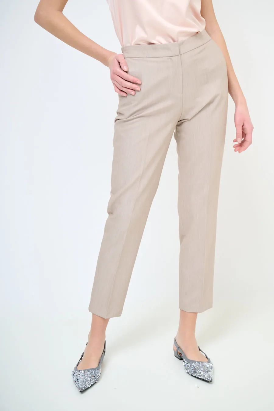 Slim fit ankle length tailored trousers wholesale
