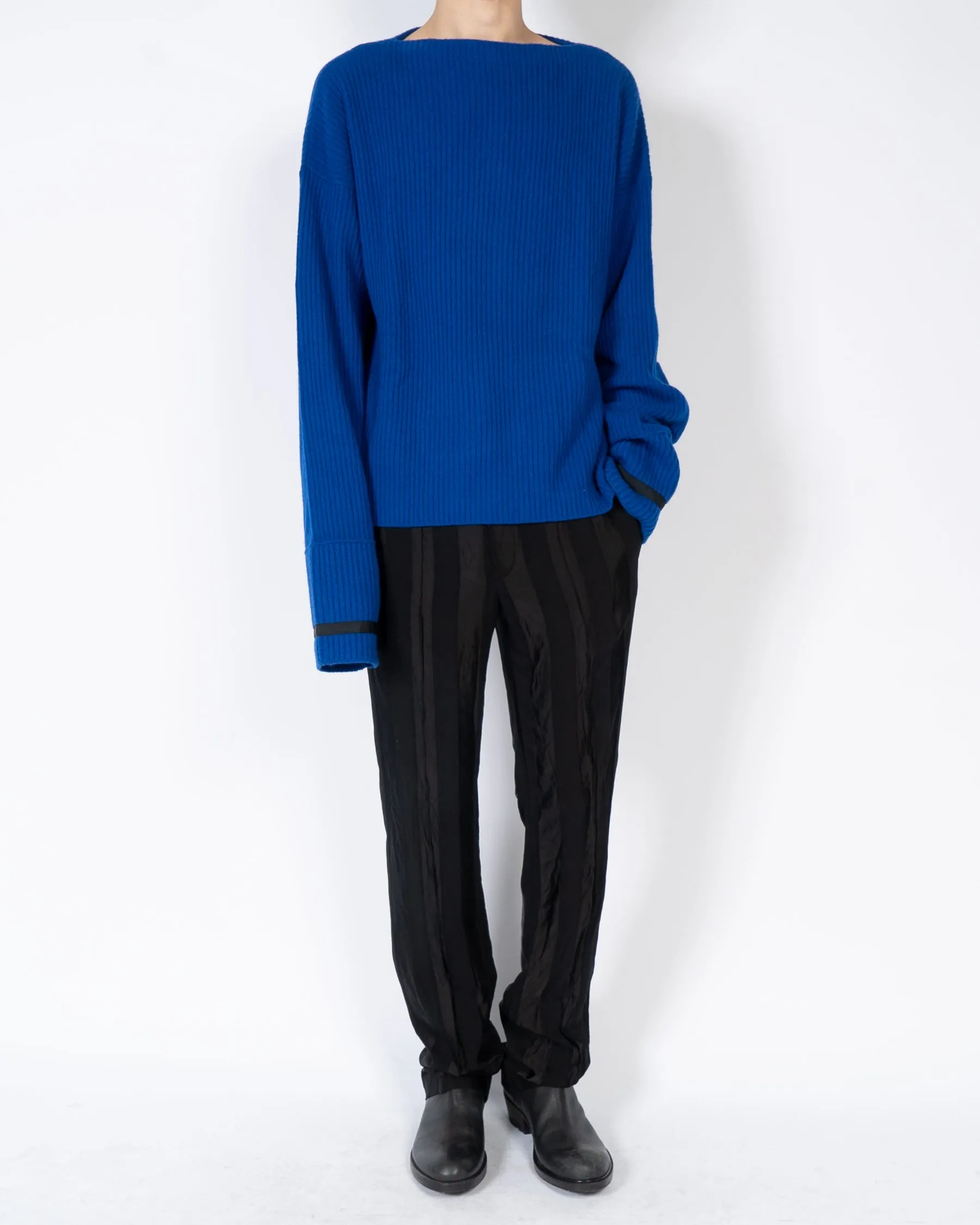 SS17 Invidia Blue Boat Neck Jumper Knit