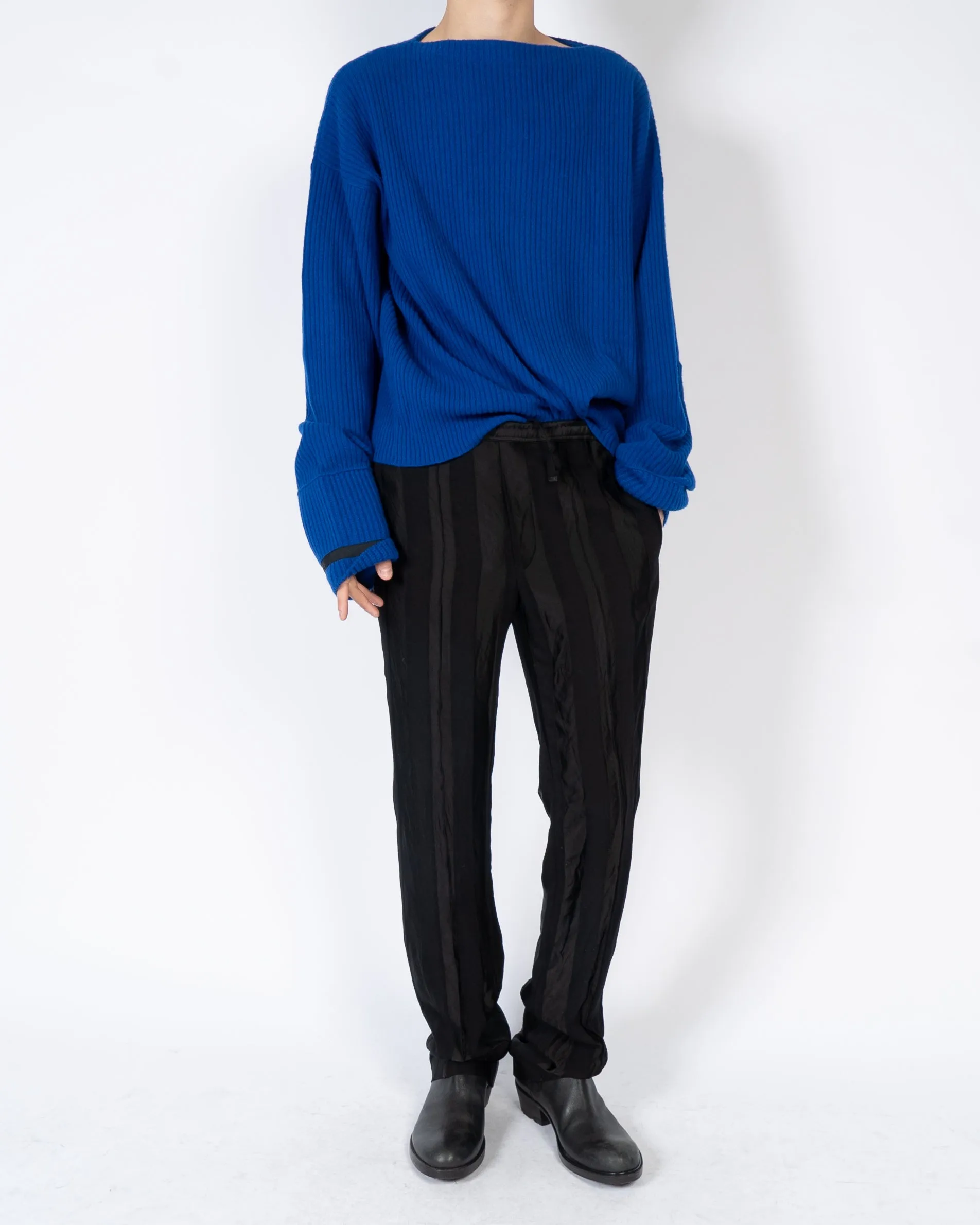 SS17 Invidia Blue Boat Neck Jumper Knit