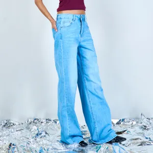 Straight-leg denim trousers wholesale