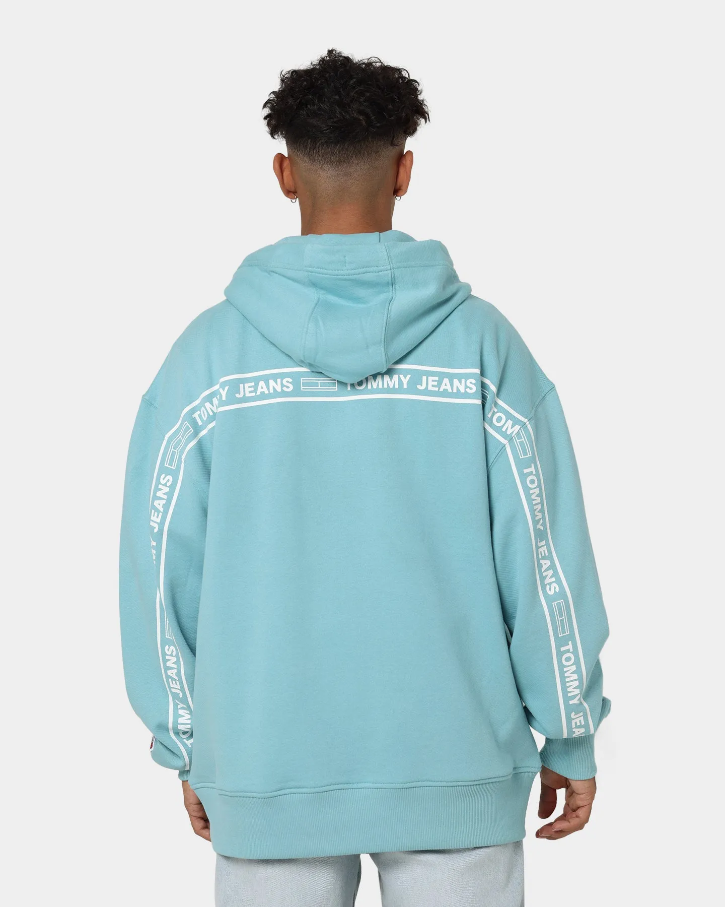 Tommy Jeans Tape Quarter Zip Hoodie Crest