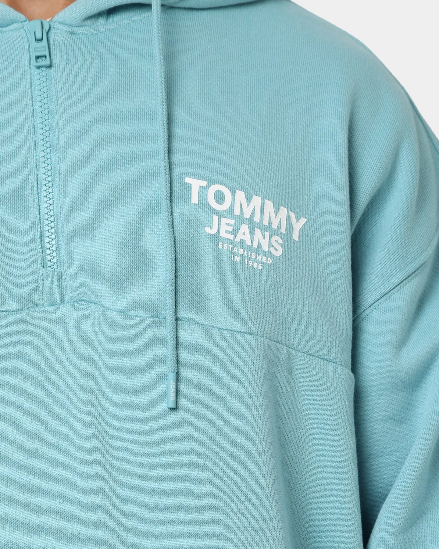 Tommy Jeans Tape Quarter Zip Hoodie Crest