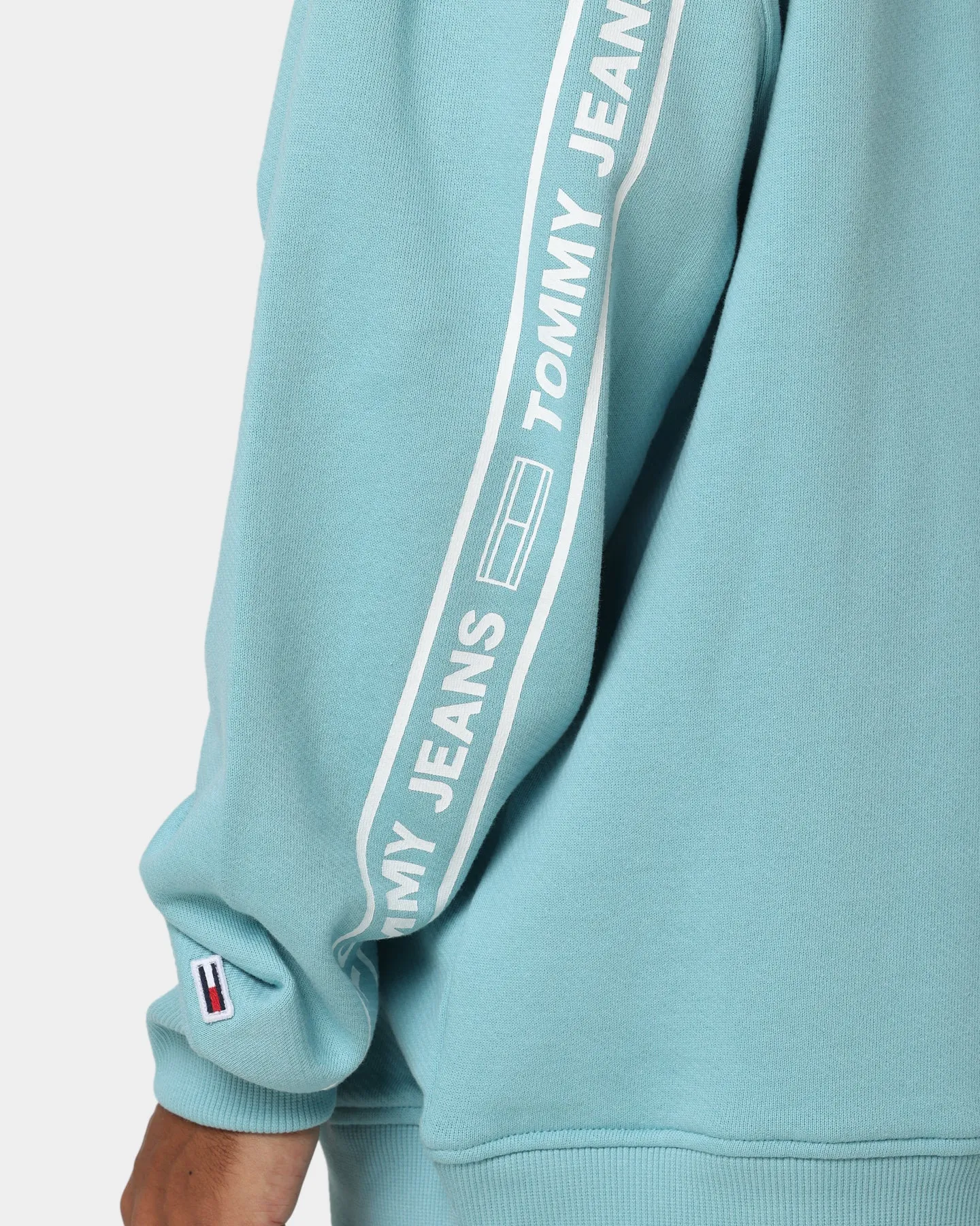 Tommy Jeans Tape Quarter Zip Hoodie Crest