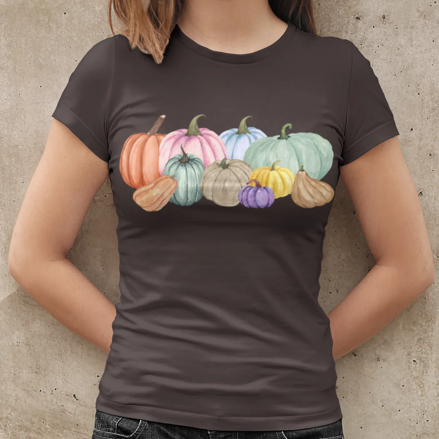 Watercolor Pumpkin shirt, Fall Pumpkin shirt, Colorful Pumpkin shirt, Autumn Shirt, Fall Teacher shirt, Halloween Gift, Thanksgiving shirt