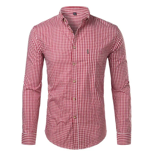 West Louis Plaid Button Down Business Work Shirt