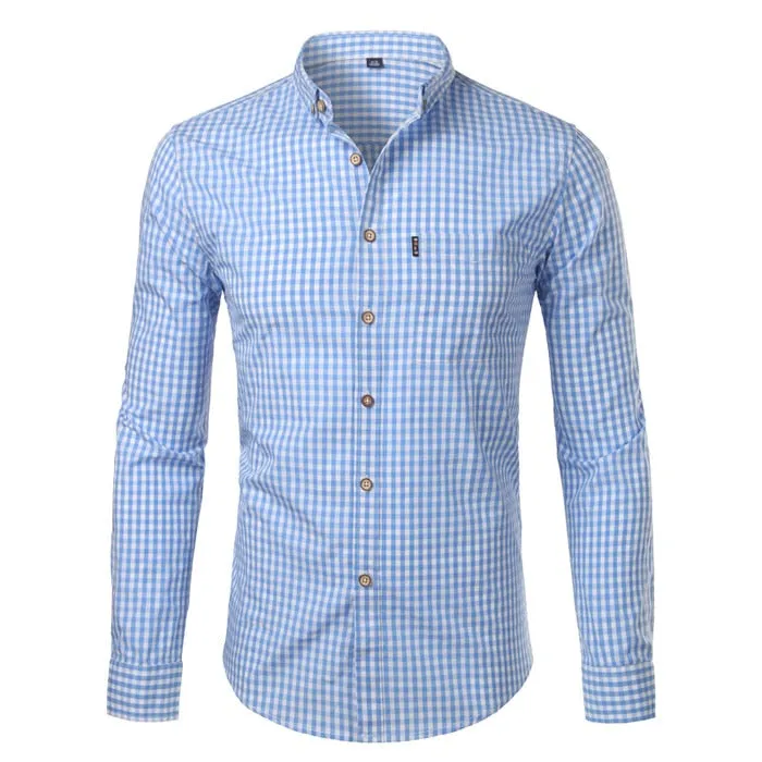 West Louis Plaid Button Down Business Work Shirt