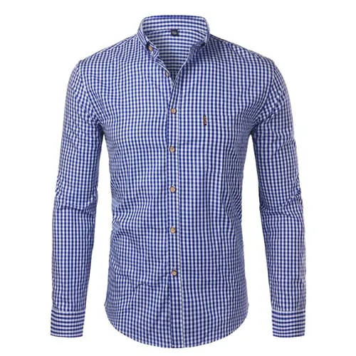 West Louis Plaid Button Down Business Work Shirt