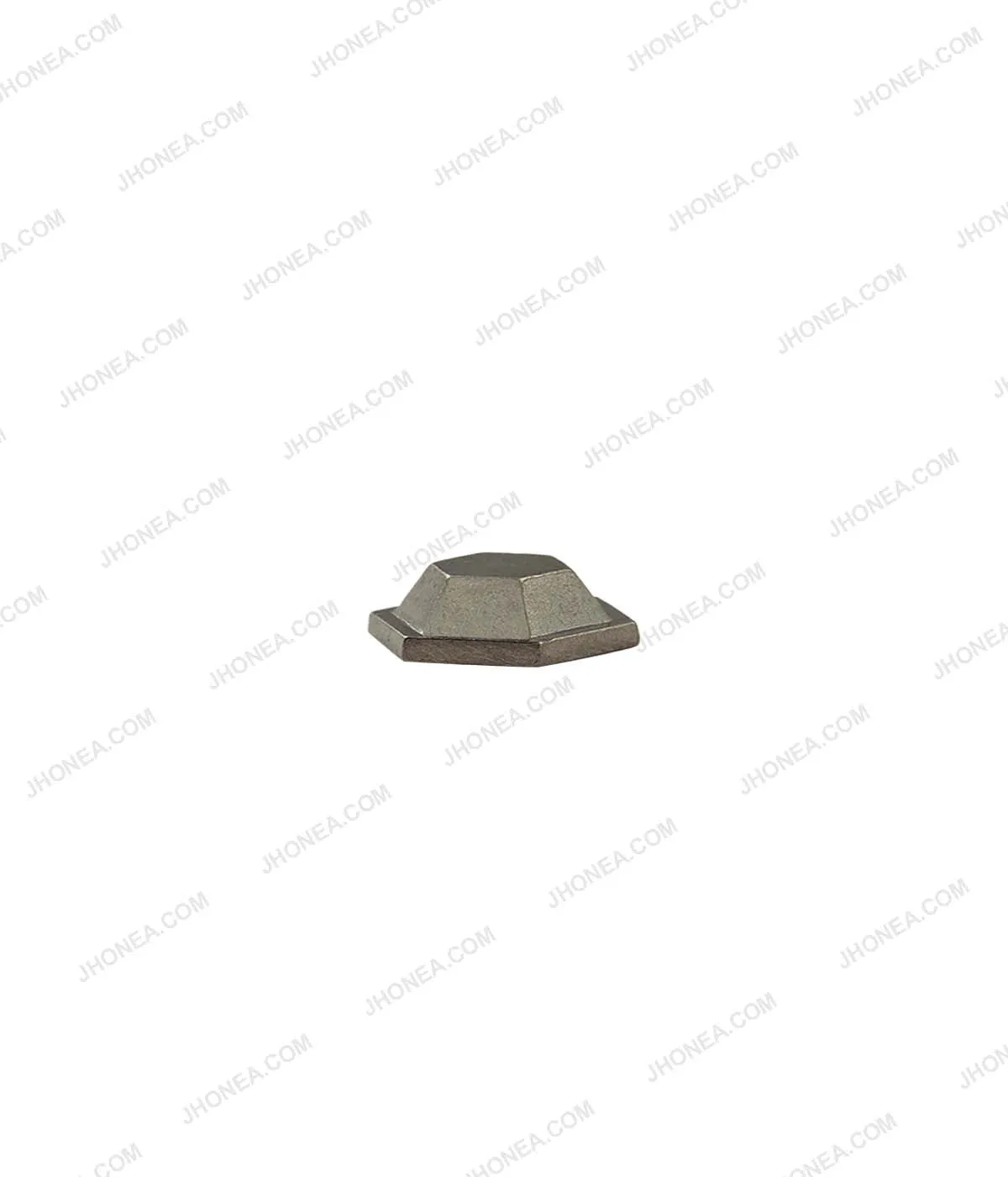 Western Style Hexagon Shape Gunmetal Hotfix Studs for Blazers