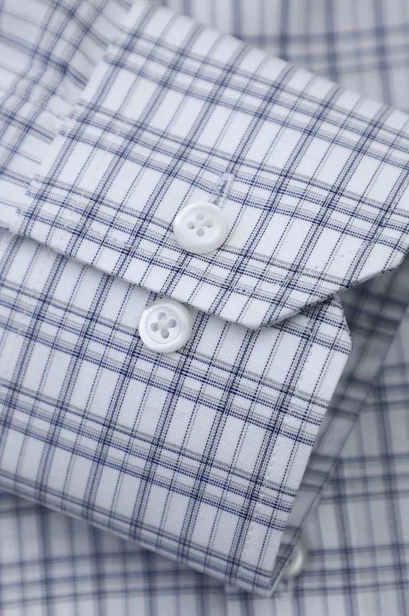 White Check Formal Shirt