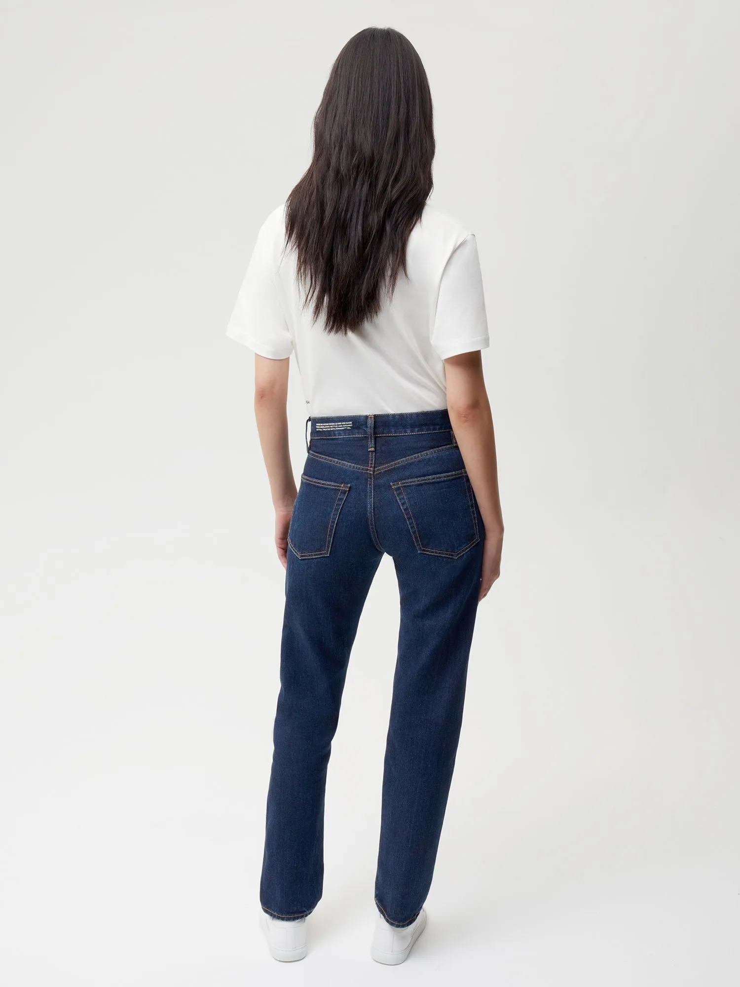 Womens Nettle Denim Straight Leg Jeans—rinse wash